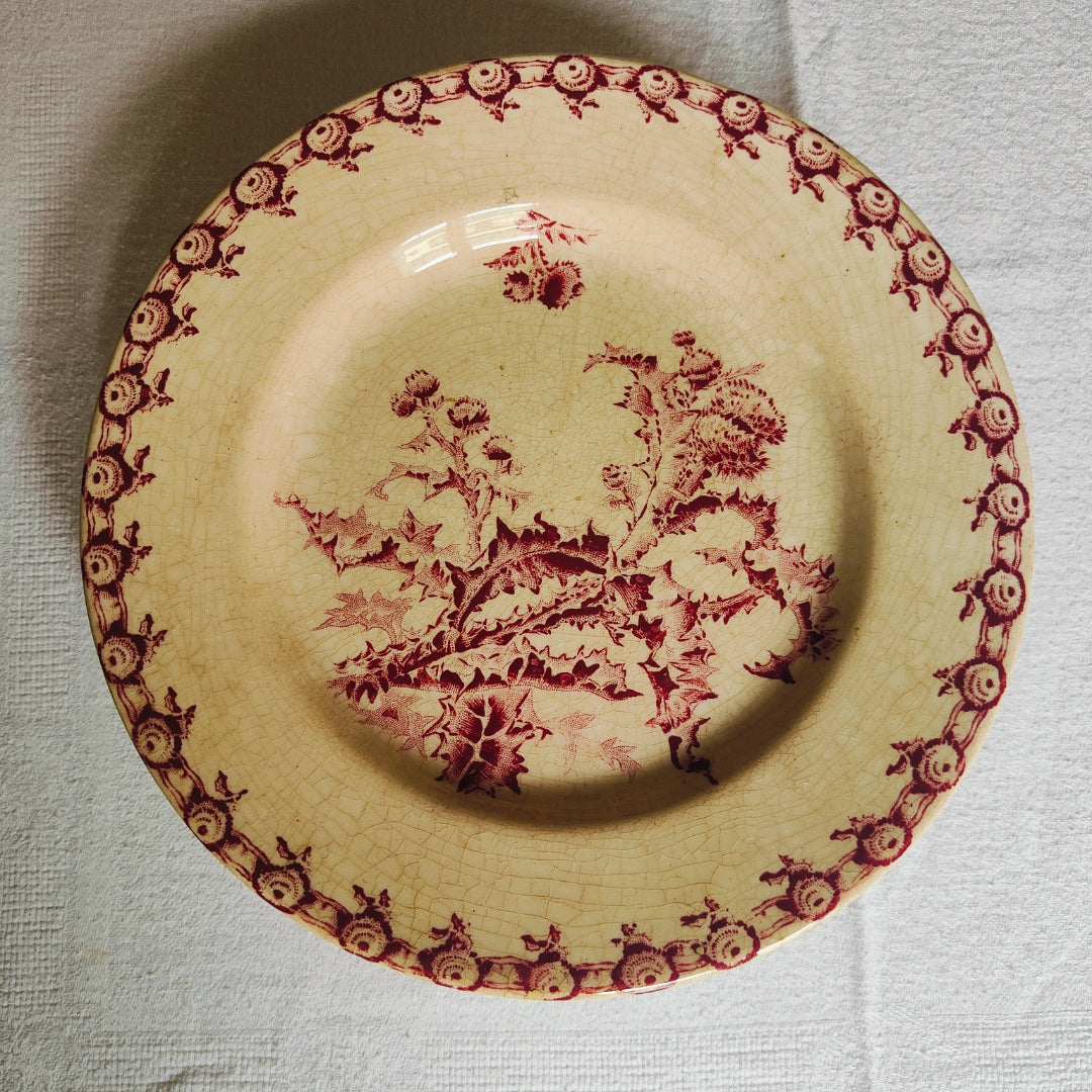 Assiettes plates vintage Gien, Fleurs de pêcher – Vaisselle Vintage \u0026 Cie, image size:1080x1080