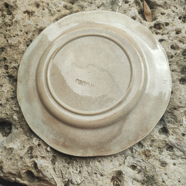 5 assiettes en barbotine Castres