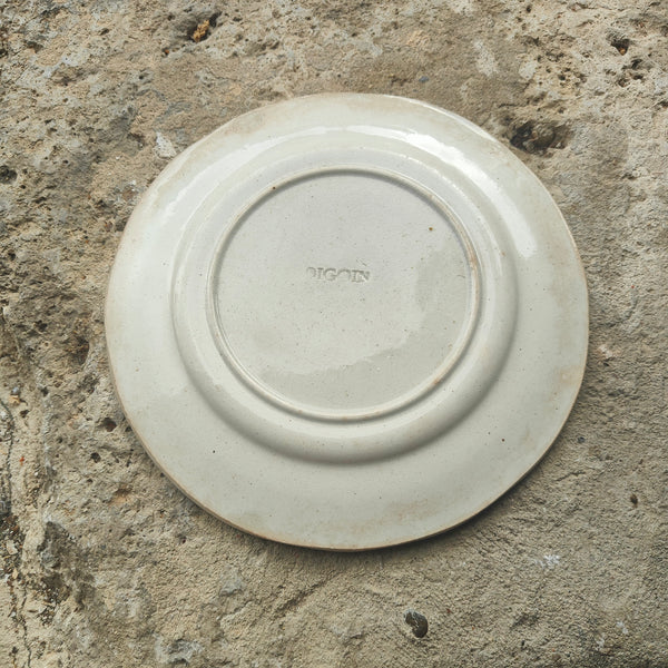 5 assiettes en barbotine Castres