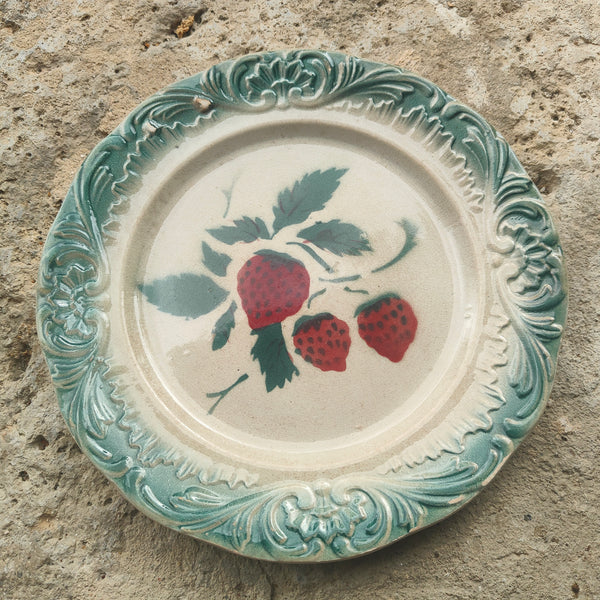 5 assiettes en barbotine Castres