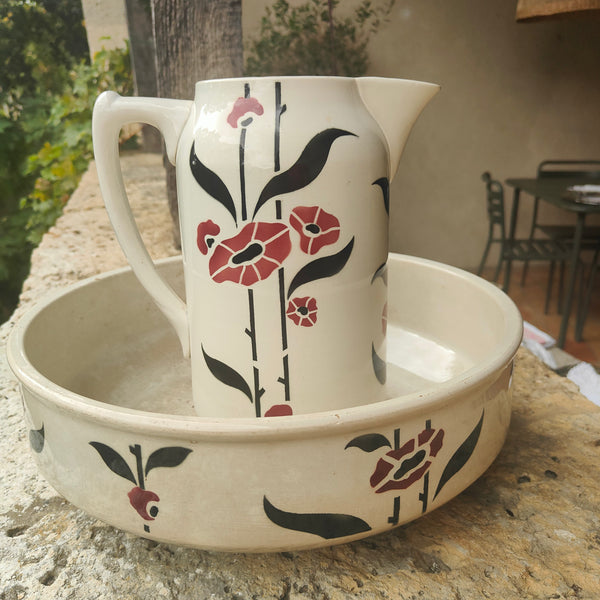 Ensemble de toilette Digoin Sarreguemines