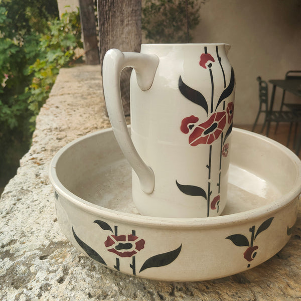 Ensemble de toilette Digoin Sarreguemines