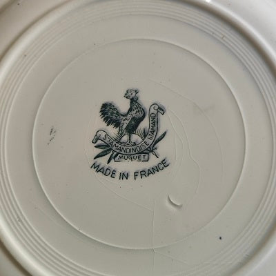 Assiettes plates en terre de fer Sainte Amandinoise Saint Amand