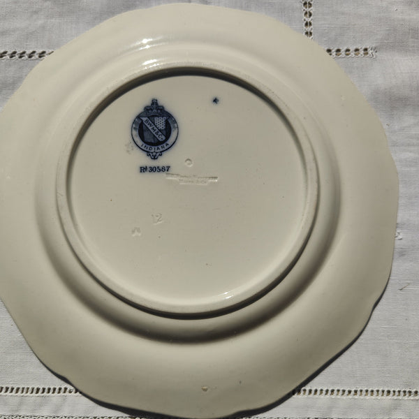 Assiette ancienne en terre de fer Brown, Westhead, Moore &amp; Co