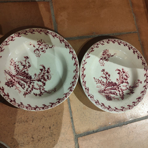 2 assiettes creuses Gien