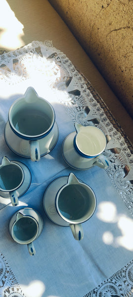 Série de pots à lait et crème Creil et Montereau