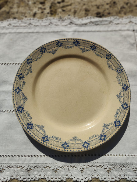 Assiette ancienne en terre de fer Choisy le Roi