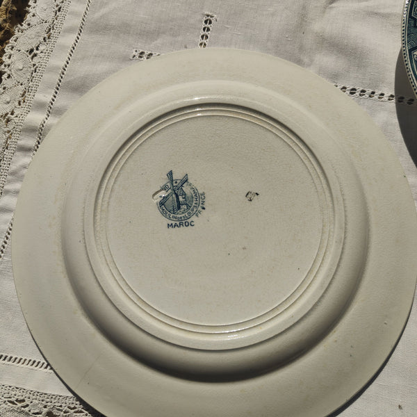 6 assiettes en terre de fer Moulin des Loups Hamage