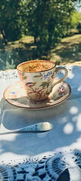 Tasse et soucoupe Sarreguemines Minton
