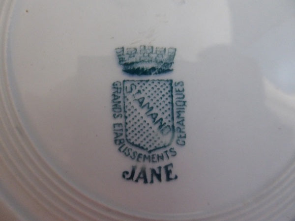 Saint Amand old Ironstone plate, Jane