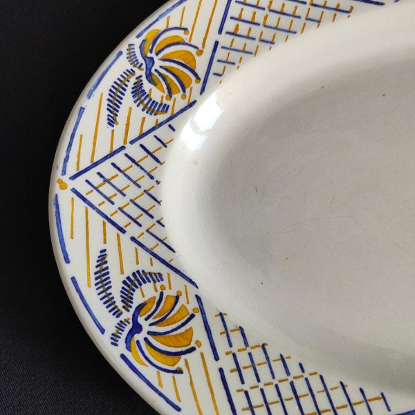 Plat ancien ovale Sarreguemines