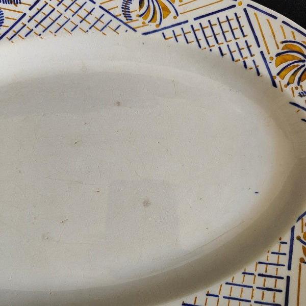 Plat ancien ovale Sarreguemines
