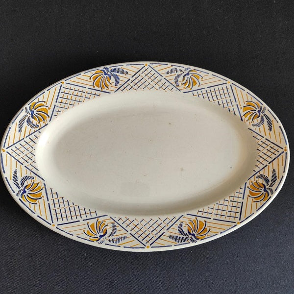 Plat ancien ovale Sarreguemines