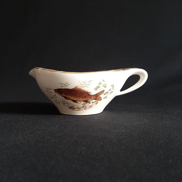 Gien porcelain gravy boat