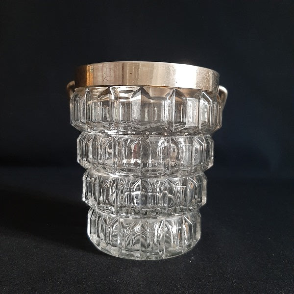 Cut glass ice bucket